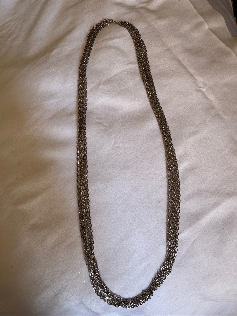 Layered Silver-Tone Multi-Strand Necklace - Women's Jewelry